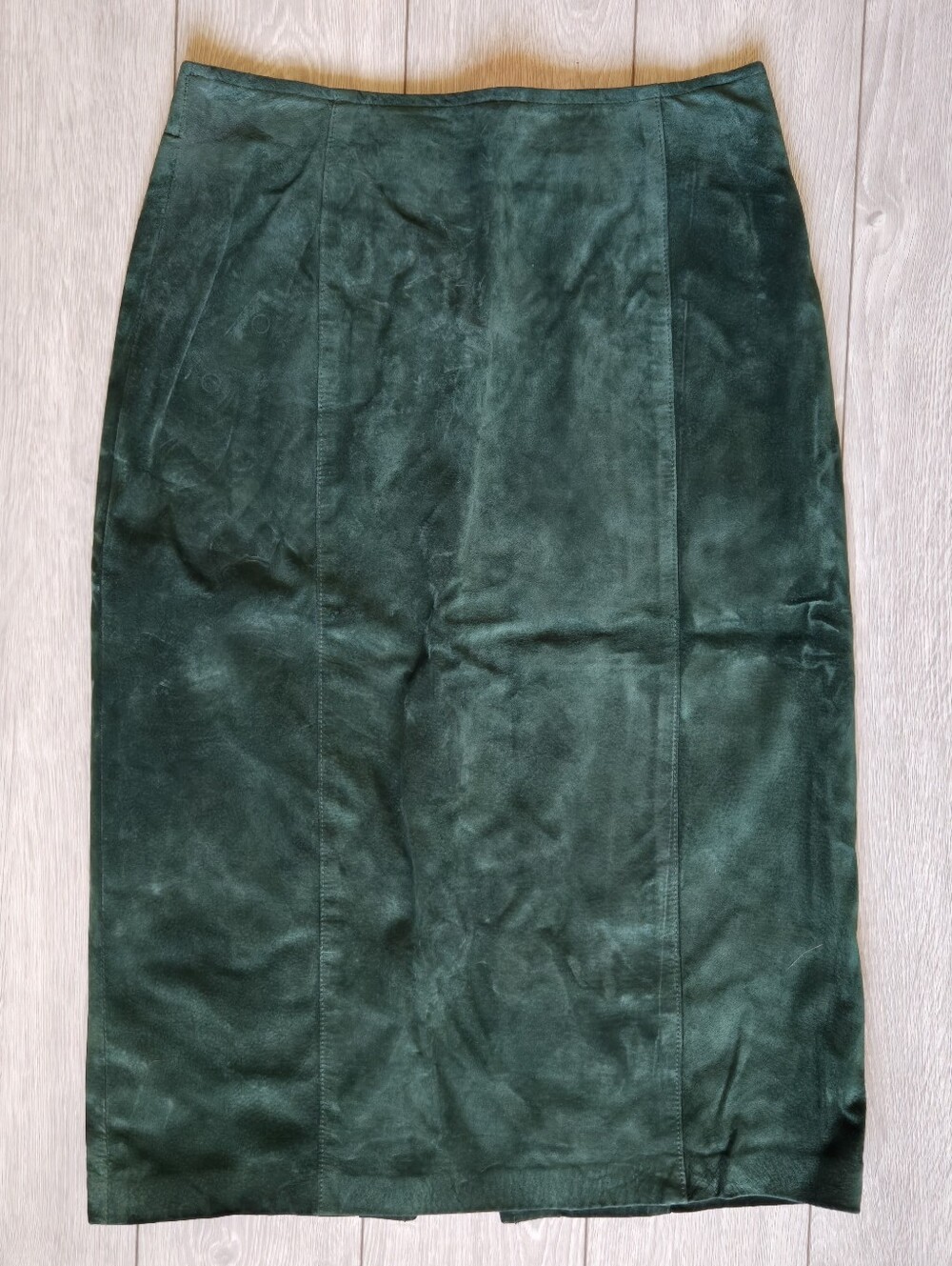 Danier Dark Green Suede Pencil Skirt -Size 14